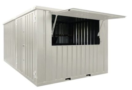 Shipping Container Bar 3×2 Meters White Ral 9005